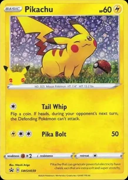 PSA10 Pikachu P [SWSH039](Sword & Shield “Promotional Card”)