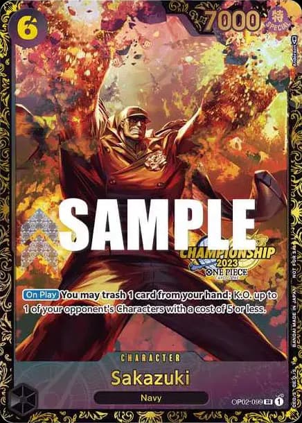 PSA10 Sakazuki SR-P [OP02-099] [EN](Promotional Card “Championship 2023 Souvenir”)