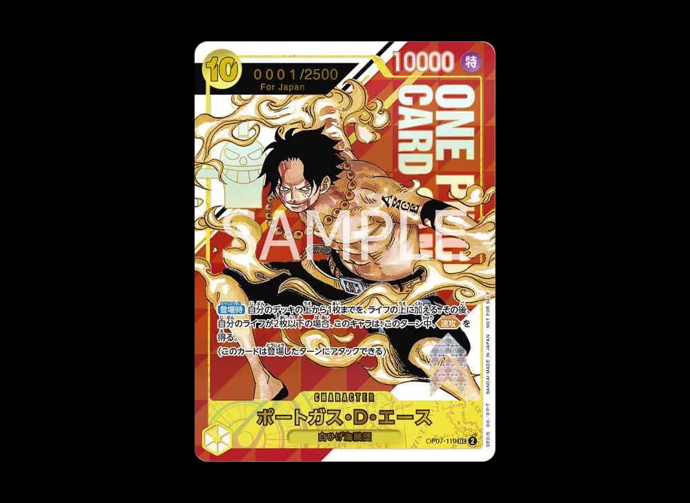 PSA10 Portgas D Ace SEC-P Serial Number (Opened) [OP07-119] (Flagship Battle Souvenir)for Japan