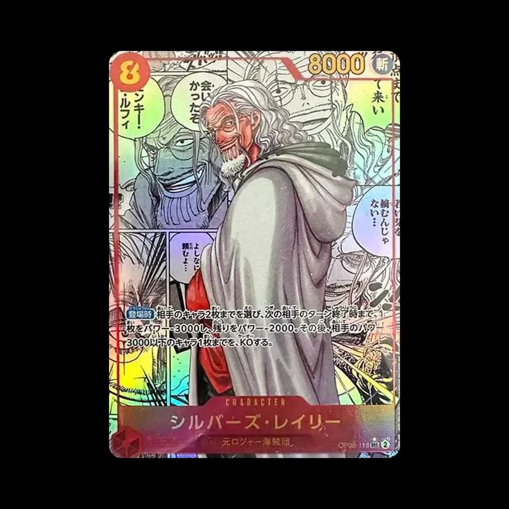 PSA10 Silvers Rayleigh SEC-SP (Comic Parallel) [OP08-118](Booster Pack “Two Legends”)