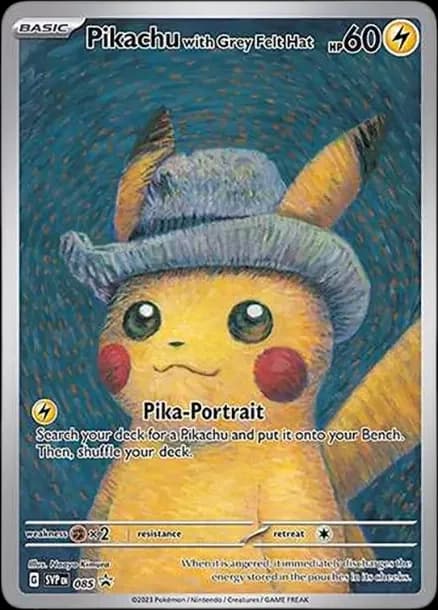 PSA10 Pikachu with Grey Felt Hat: PROMO [SVP EN 085](SVP EN Promotional cards “Van gogh exhibition” )[English Ver.]