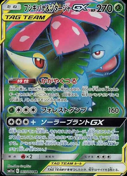 PSA10 Venusaur & Snivy GX SR[SM11a 065/064](Enhanced Expansion Pack “Remix Bout”)